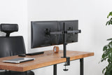 Dual Monitor Mount for 13"-32" Screens up to 17.6 lb. Each ONKRON D221E, Black
