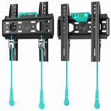 Fixed TV Wall Mount for 17" to 43-inch TVs Screens up to 66 lbs ONKRON FM1, Black
