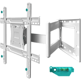 Full Motion TV Wall Mount for 40" to 75-inch Screens up to 150 lbs ONKRON M7L, White