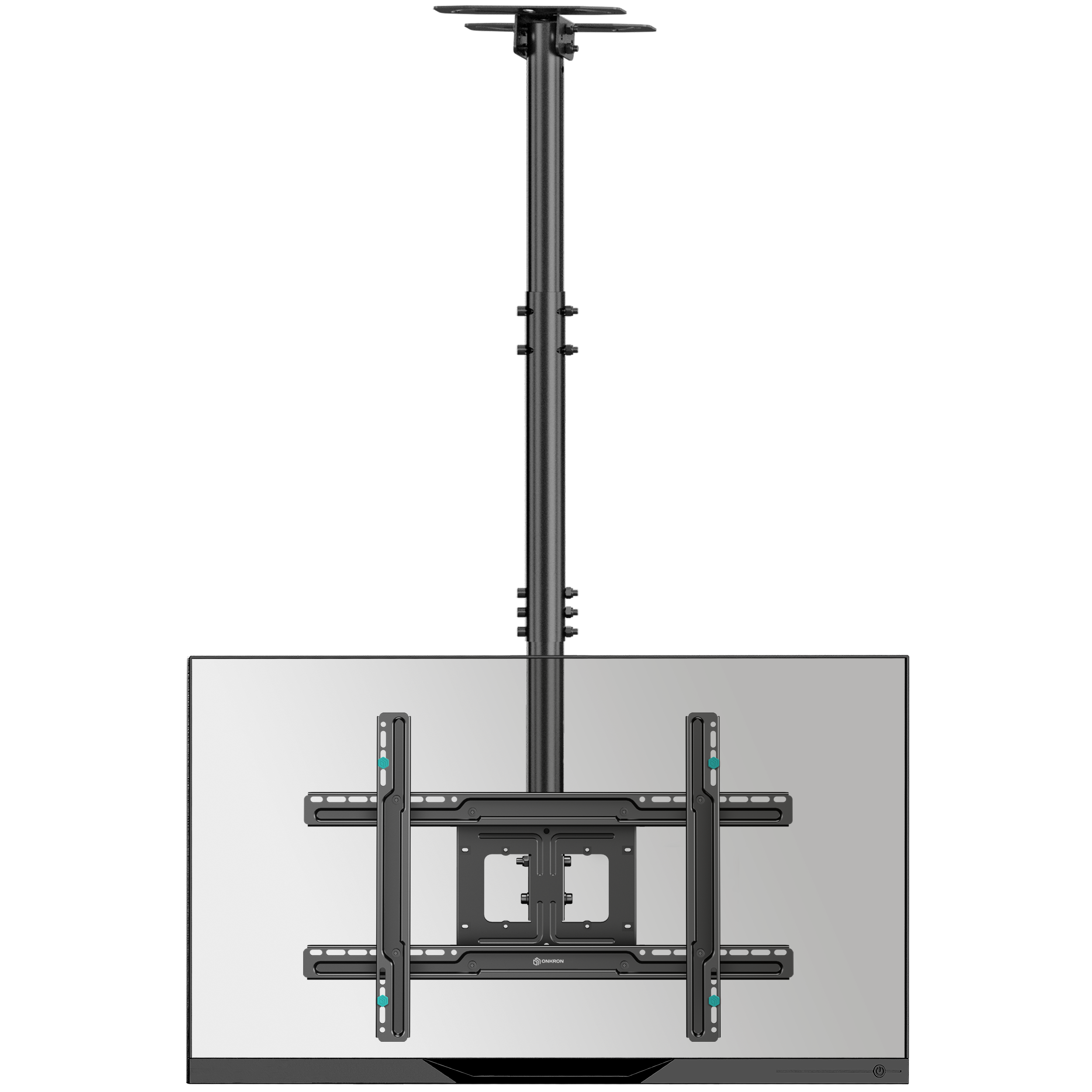 Ceiling TV Mount Tilt Swivel for 32" to 80-inch Screens up to 150 lb ONKRON N2L, Black