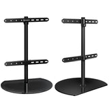 Universal Swivel Table Top TV Stand for 32"-65" TVs up to 77 lb. ONKRON PT2, Black
