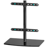 Universal Swivel Table Top TV Stand for 32"-75" TVs up to 88 lb. ONKRON PT3, Black