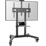 ONKRON Mobile TV stand with bracket 55"-90" Screens up to 165lbs, Black TS1871